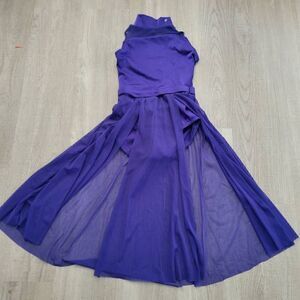 Weissman dance costume dress lyrical child small NWOT